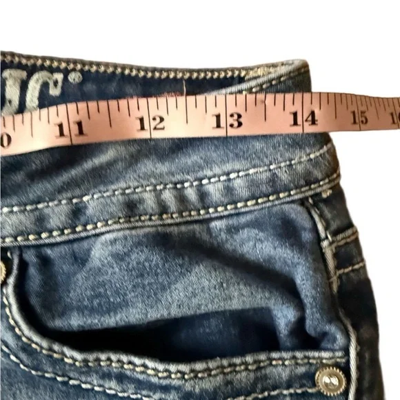 💙 HYDRAULIC Lola Curvy Low Rise Skinny Jeans 5/6 ✨ Embroidered Y2K Denim 💙 - Picture 10 of 13